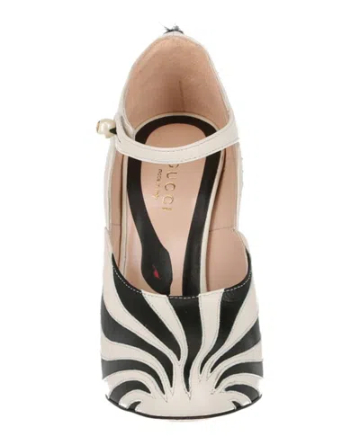 Gucci Lesley Ponytail Mary Jane Pumps In Animal Print