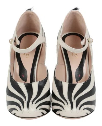 Gucci Lesley Ponytail Mary Jane Pumps In Animal Print