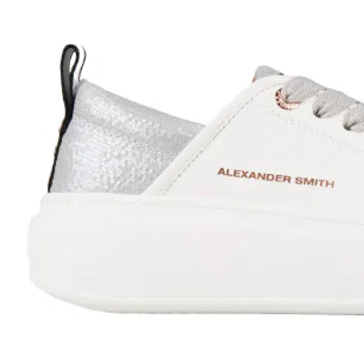 Alexander Smith Ecowembley Sneakers In White Vegetable Leather In White