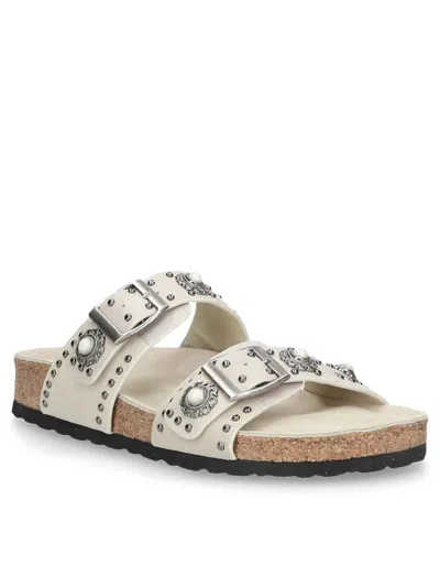 Elena Iachi Cream Ergonomic Bottom Slipper In Neutral
