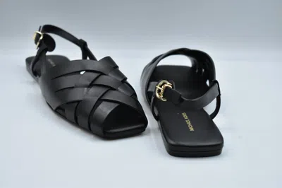 Michael Kors Black Laced Shoes With Crisscross Straps In Black