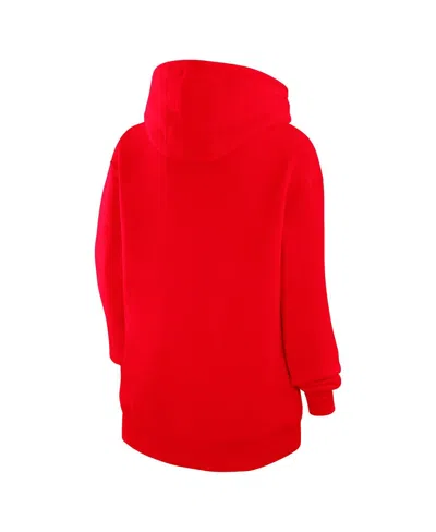 G-iii 4her By Carl Banks Women'sâ Red Boston Red Sox Heart Fleece Pullover Hoodie In Red