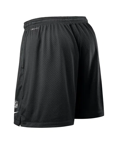 Nike Men's Black New York Jets Sideline Reversible Performance Shorts In Black