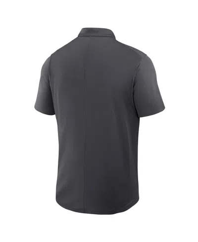 Jordan Men's Anthracite North Carolina Tar Heels Primetime Victory Primary Logo Performance Polo Shirt In Gray