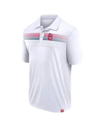 Fanatics Men's White St. Louis Cardinals Big Tall Victory For Us Interlock Polo Shirt In White