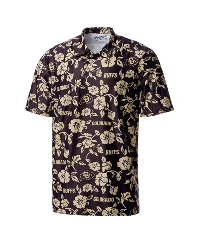 Reyn Spooner Men's Black Colorado Buffaloes Performance Polo Shirt In Multi