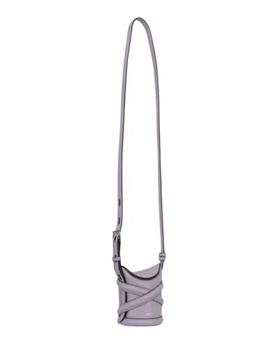 Alexander Mcqueen Mini Leather Bucket Bag