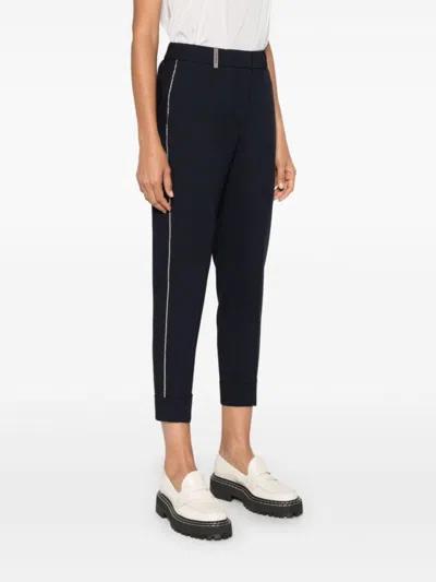 Peserico Tailored Cropped Pants With Rolled Cuffs