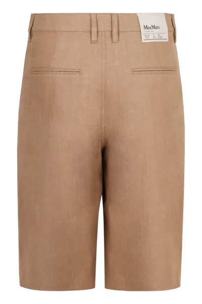 's Max Mara S Max Mara Eric Cotton And Linen Bermuda-shorts