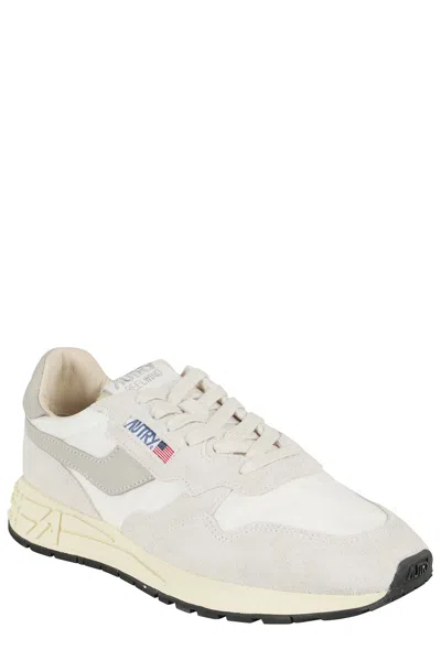 Autry Reelwind Sneakers In Gray With Suede