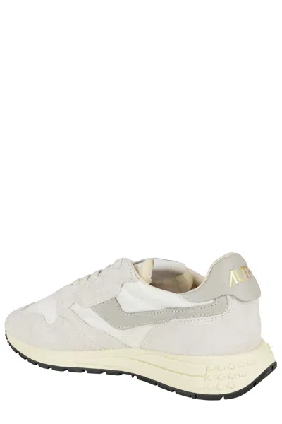 Autry Reelwind Sneakers In Gray With Suede
