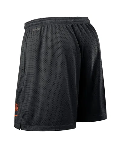 Nike Men's Black Cincinnati Bengals Sideline Reversible Performance Shorts In Multi