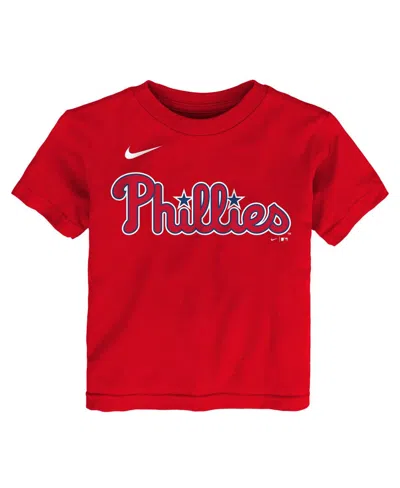 Nike Little Boys And Girlsâ 2-piece Philadelphia Phillies T-shirt And Shorts Set In Red