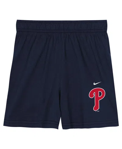 Nike Little Boys And Girlsâ 2-piece Philadelphia Phillies T-shirt And Shorts Set In Red