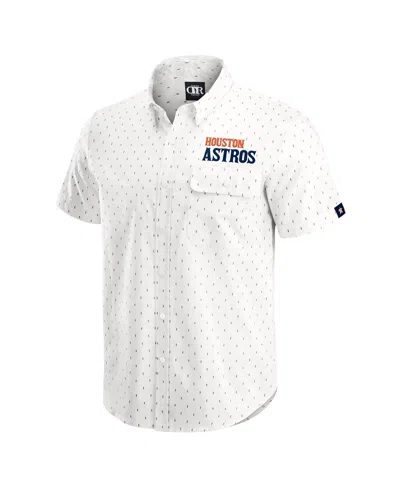Fanatics Darius Rucker Collection By  Men's Cream Houston Astros Printed Button-down Shirt In White