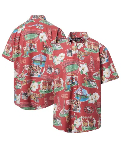 Reyn Spooner Men's Red Kansas City Chiefs Scenic Button-down Shirt In Multi