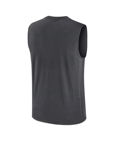 Nike Men's Charcoal Dallas Cowboys Primetime Legend Performance Muscle Tank Top In Black