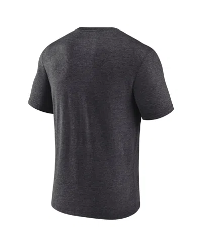 Fanatics Men's Heather Charcoal Los Angeles Kings 2025 Stanley Cup Playoffs Crossbar Tri-blend T-shirt In Gray