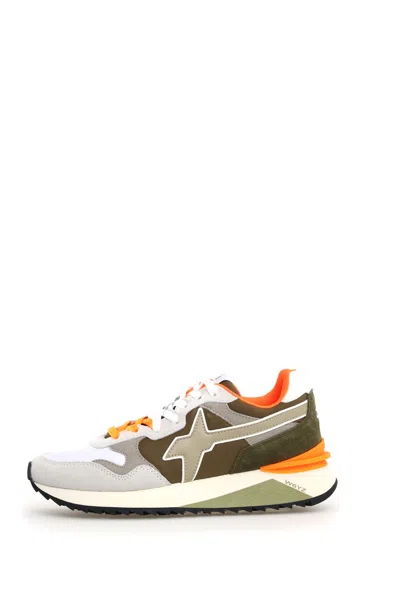 W6yz Avant-garde Suede And Technical Fabric Sneakers In Multi