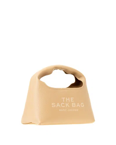 Marc Jacobs Semi-circular Leather Handbag With Embossed Branding