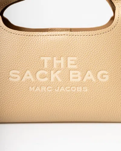 Marc Jacobs Semi-circular Leather Handbag With Embossed Branding
