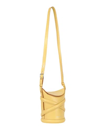 Alexander Mcqueen Small Leather Bucket Bag