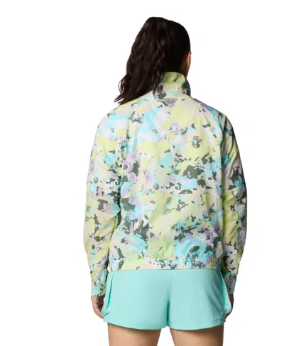 Columbia Women's Pfg Open Water Windbreaker Jacket In Yellow