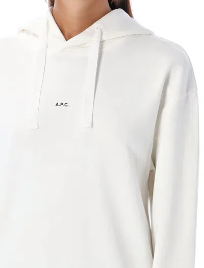 Apc A.p.c. Christina Crewneck Sweatshirt In White