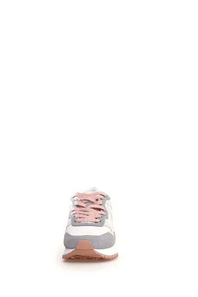 W6yz Sporty Luxury Sneakers In Technical Fabric In Gray