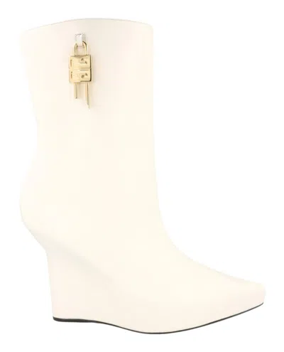 Givenchy G-lock Leather Wedge Boots