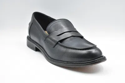 Ernesto Dolani Blue Leather Low Shoes In Black