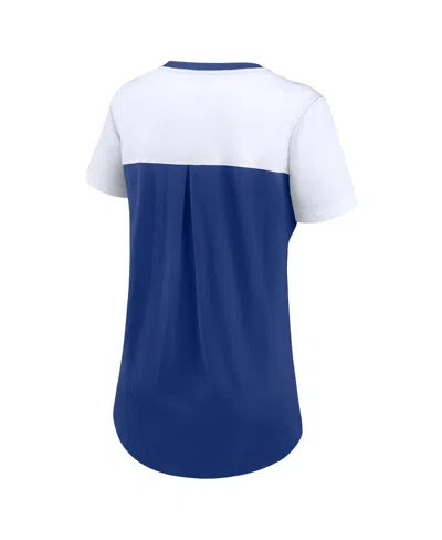 Nike Women'sâ Royal New York Giants Performance Fashion T-shirt In Blue