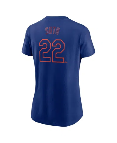 Nike Women's Juan Soto Royal New York Mets Fuse Name Number T-shirt In Blue