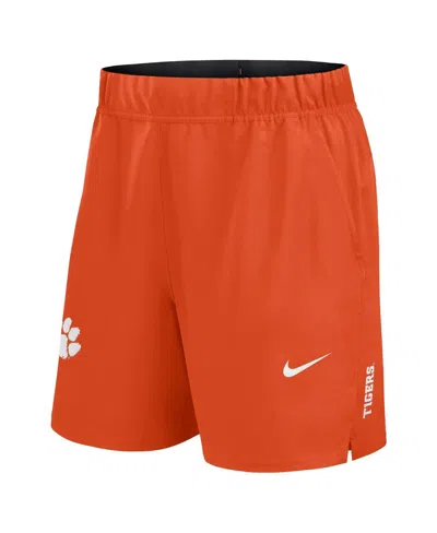 Nike Men's Orange Clemson Tigers Primetime Woven Victory Performance Shorts In Orange