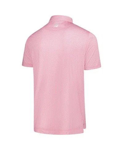 Footjoy Pink 2025 The Players Prodry Houndstooth Geo Lisle Polo In Pink
