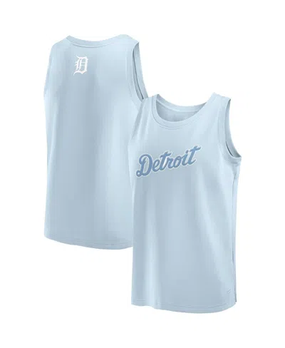 Fanatics Men's Light Blue Detroit Tigers Elements Tank Top In Blue