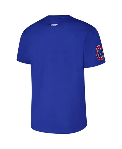 Pro Standard Royal Chicago Cubs Turn It Up Dropped Shoulder T-shirt In Blue