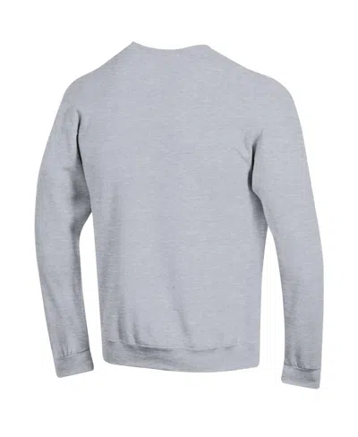Champion Men's Heather Gray South Carolina Gamecocks Arch Over Logo Pullover Sweatshirt In Gray