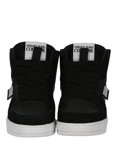 Versace Jeans Couture Meyssa Baroque High-top Sneakers In Black