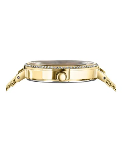 Versus Versace Mar Vista Crystal Bracelet Watch In Gold