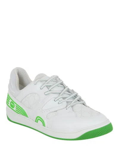 Gucci Basket Leather Low-top Sneakers In White