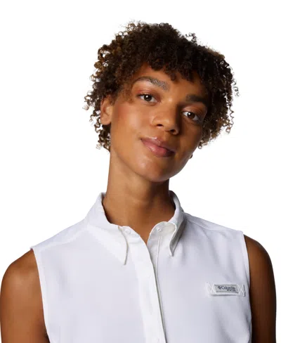 Columbia Women's Tamiami Sleeveless Shirt In White