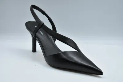 Michael Kors Black Slingback Shoes With Pointed Toe In Black