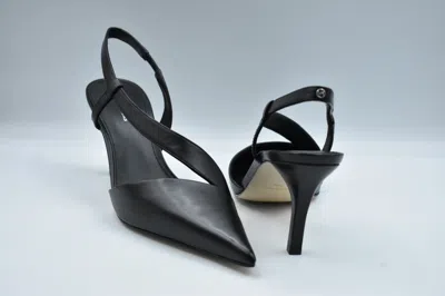 Michael Kors Black Slingback Shoes With Pointed Toe In Black