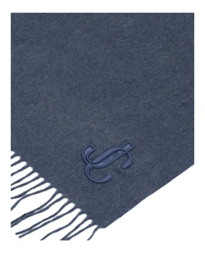 Jimmy Choo Cashmere Scarf In Blue