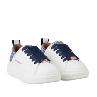 Alexander Smith Ecowembley Sneakers In White Eco Leather In White