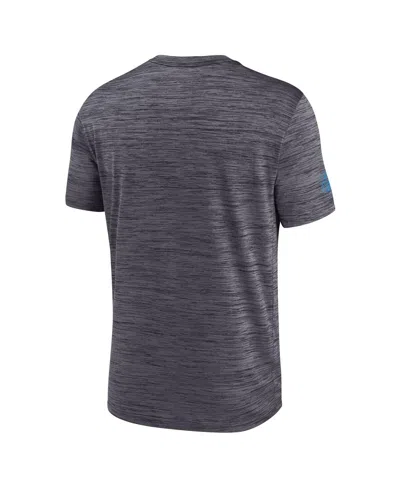 Nike Men's Black Carolina Panthers Sideline Velocity Performance T-shirt In Gray