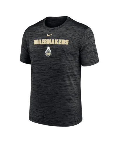 Nike Men's Black Purdue Boilermakers Velocity Performance T-shirt In Black