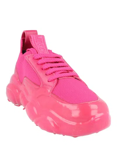 Moschino Logo-patch Leather Sneakers
