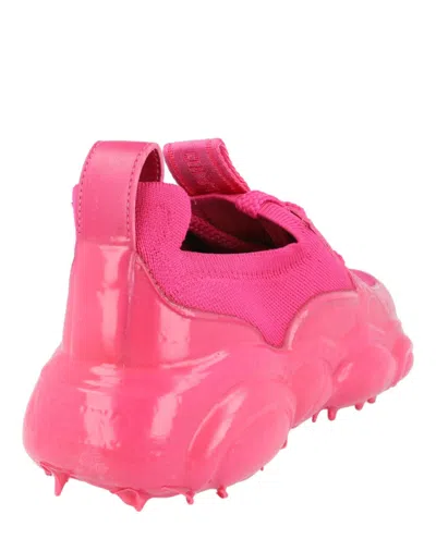 Moschino Logo-patch Leather Sneakers